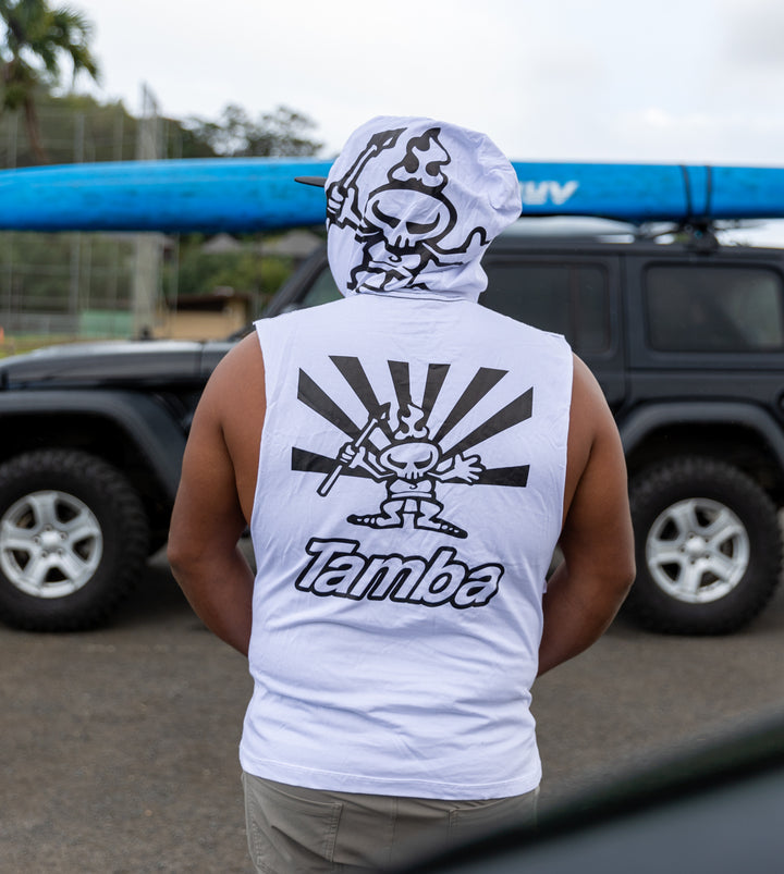 Shine On Tank Hoodie Shirt - White