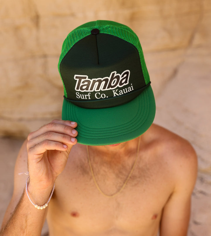 Surf Co Trucker Hat - Green/White