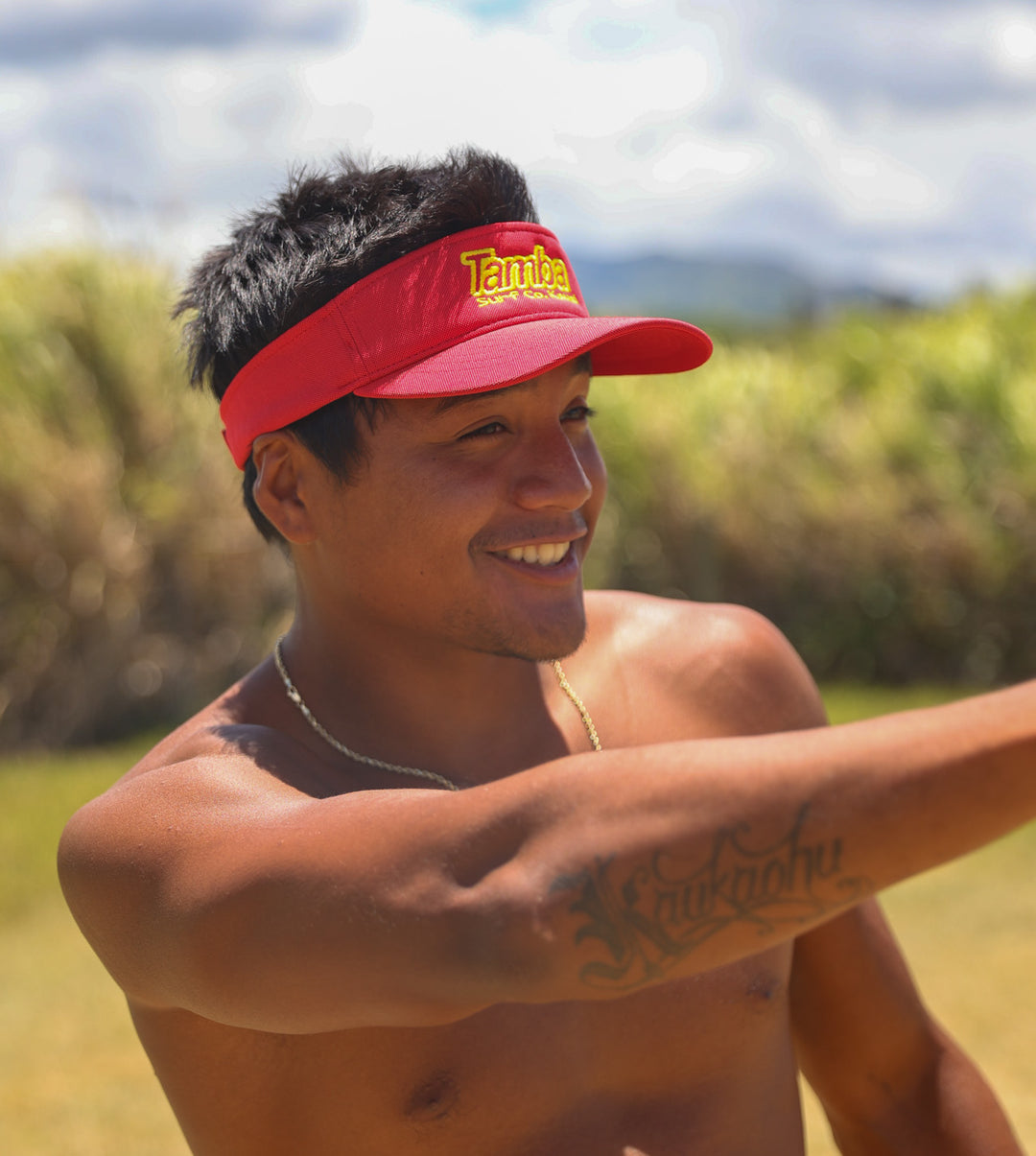 Surf Co Kauaʻi Visor - Red/Yellow