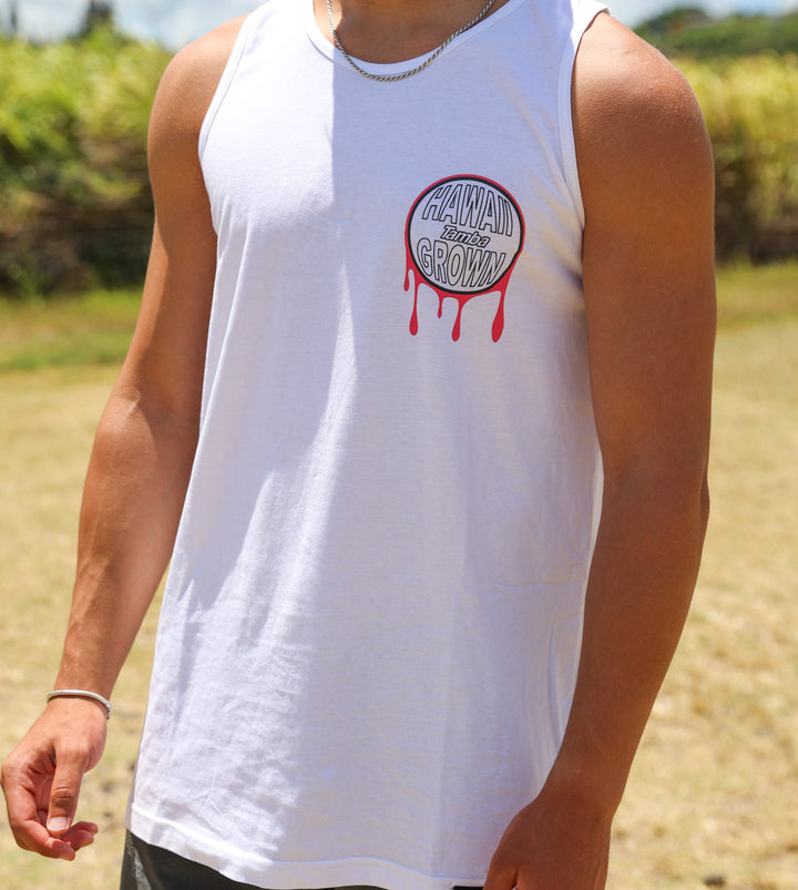 Hawai'i Grown Tank Top Shirt - White