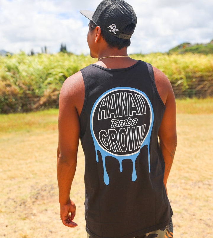 Hawai'i Grown Tank Top Shirt - Black