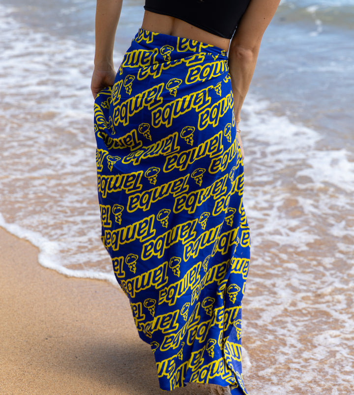 Spirit Pareo/Sarong - Deep Blue/Yellow