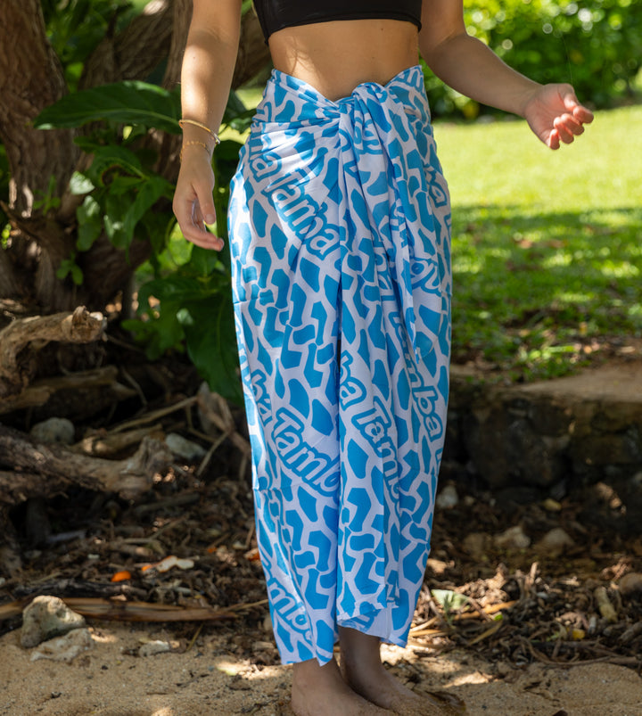 Tracker Pareo/Sarong - Blue/White