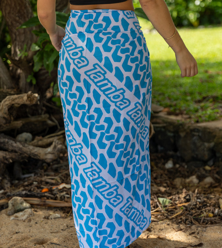 Tracker Pareo/Sarong - Blue/White