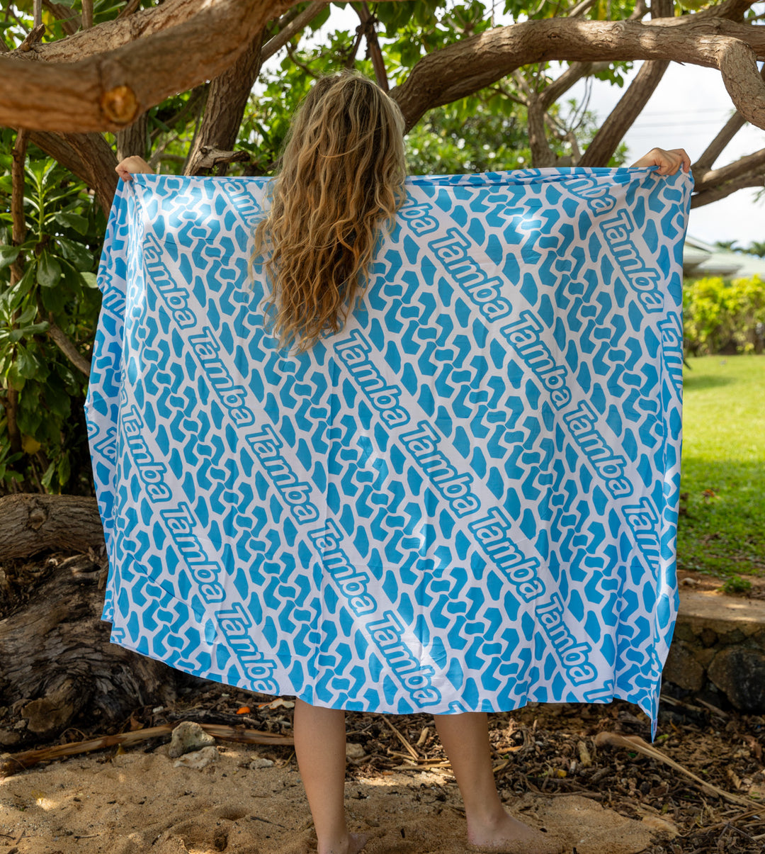 Tracker Pareo/Sarong - Blue/White