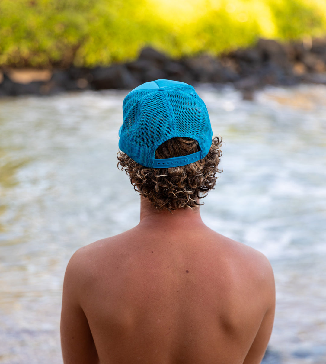 Resolve Trucker Hat - Turquoise/White