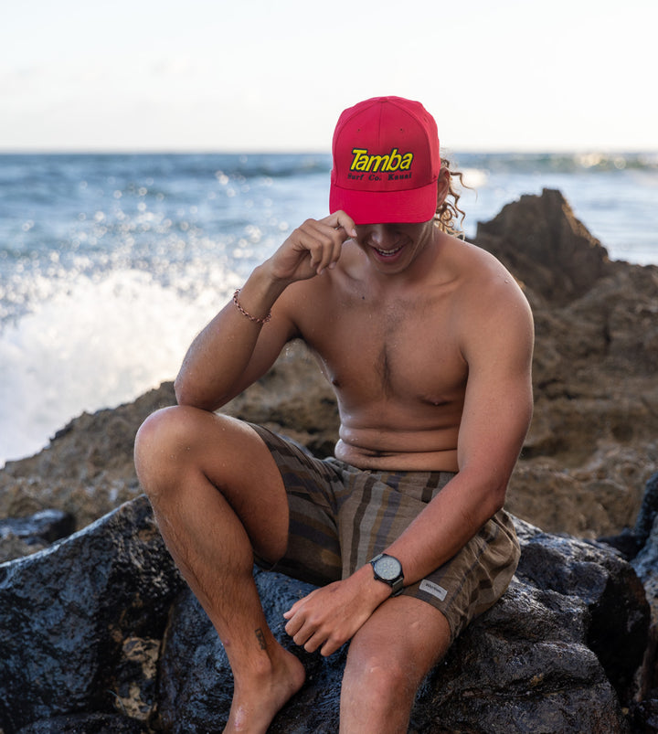 Surf Co Fitted Hat - Red