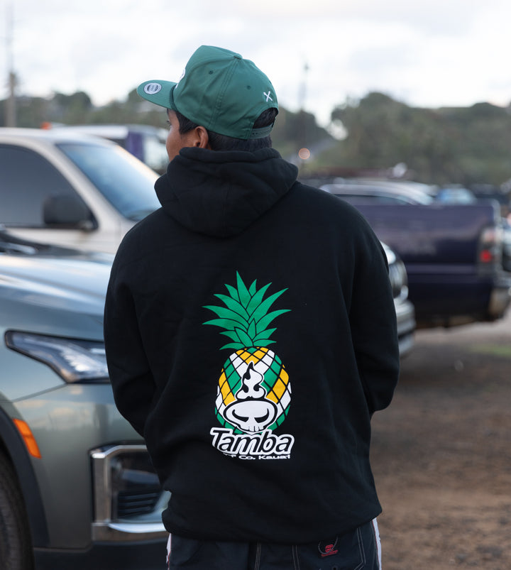 Pineapple Spirit Pullover Hoodie - Black