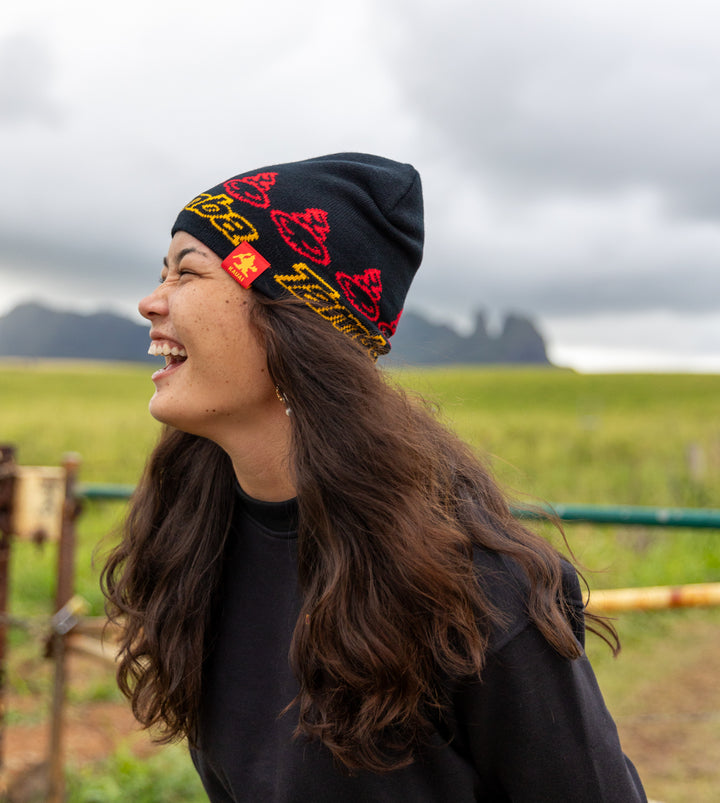 Knit Beanie - Spirit Black/Red/Yellow