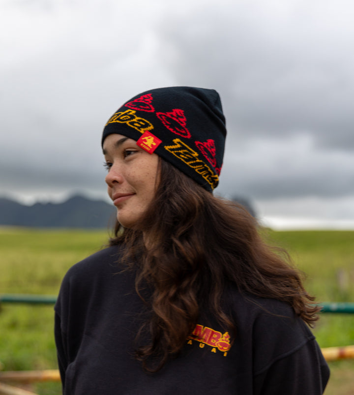 Knit Beanie - Spirit Black/Red/Yellow