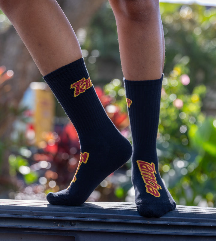 Classic Vert+ Socks - Black/Yellow/Red