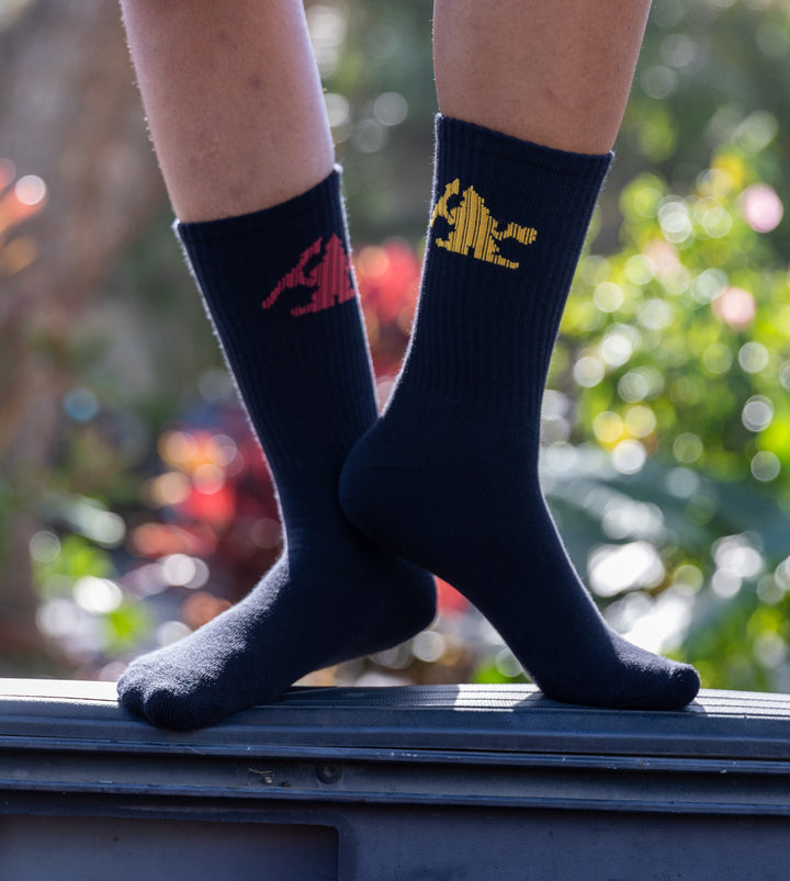 Warrior Socks - Black/Yellow/Red