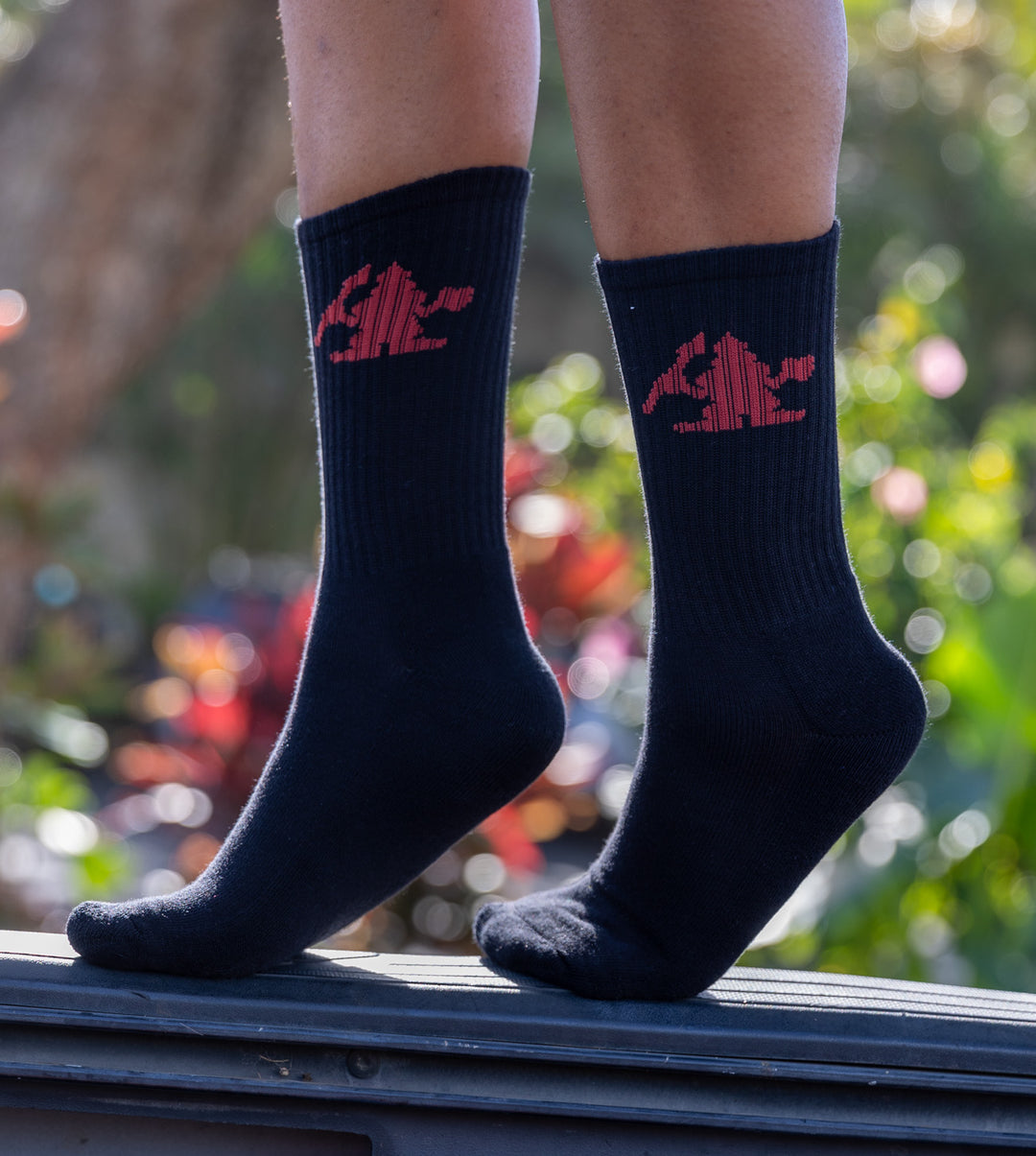 Warrior Socks - Black/Yellow/Red