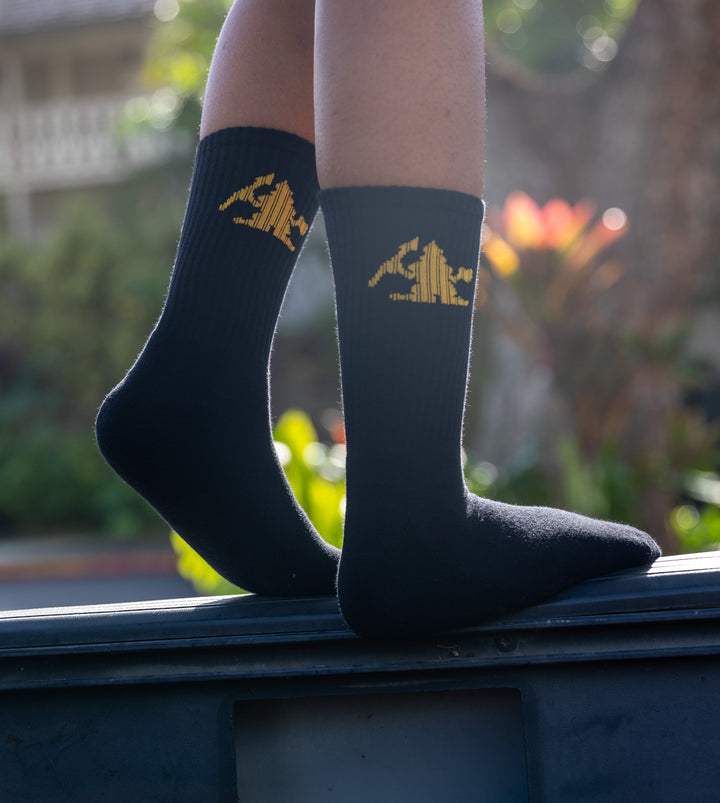 Warrior Socks - Black/Yellow/Red