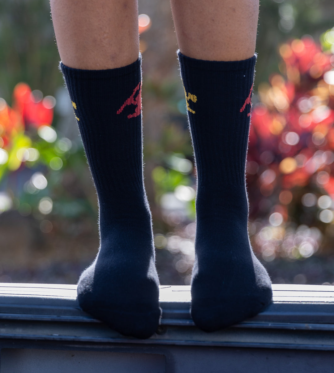 Warrior Socks - Black/Yellow/Red