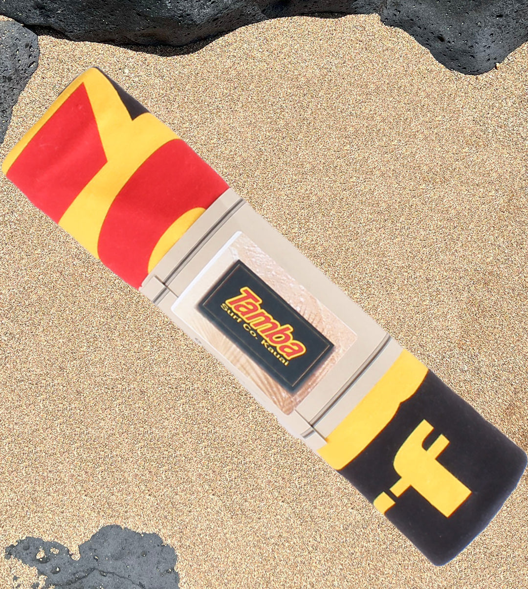 Tamba Surf Co Towel - Black/Yellow/Red