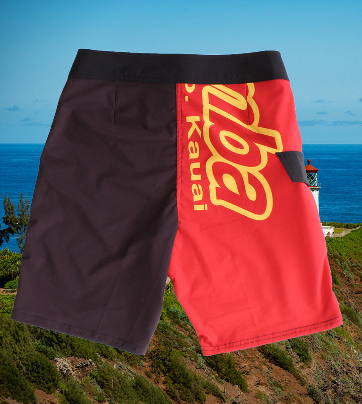 Slice Board Shorts - Red/Black