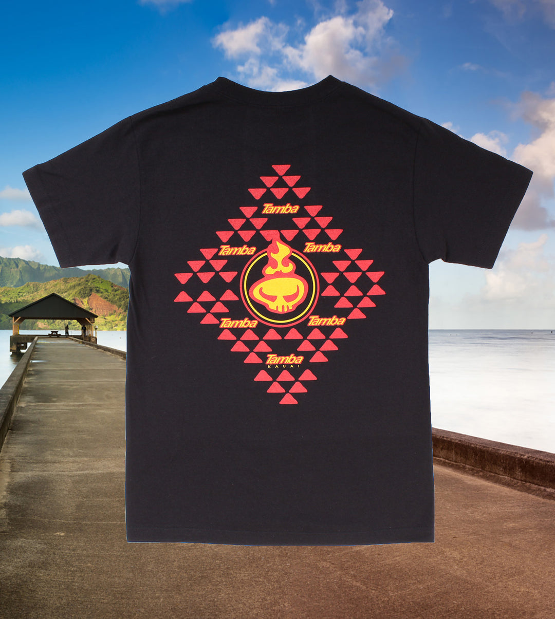 Tribal Warriorhead Short Sleeve Shirt - Black