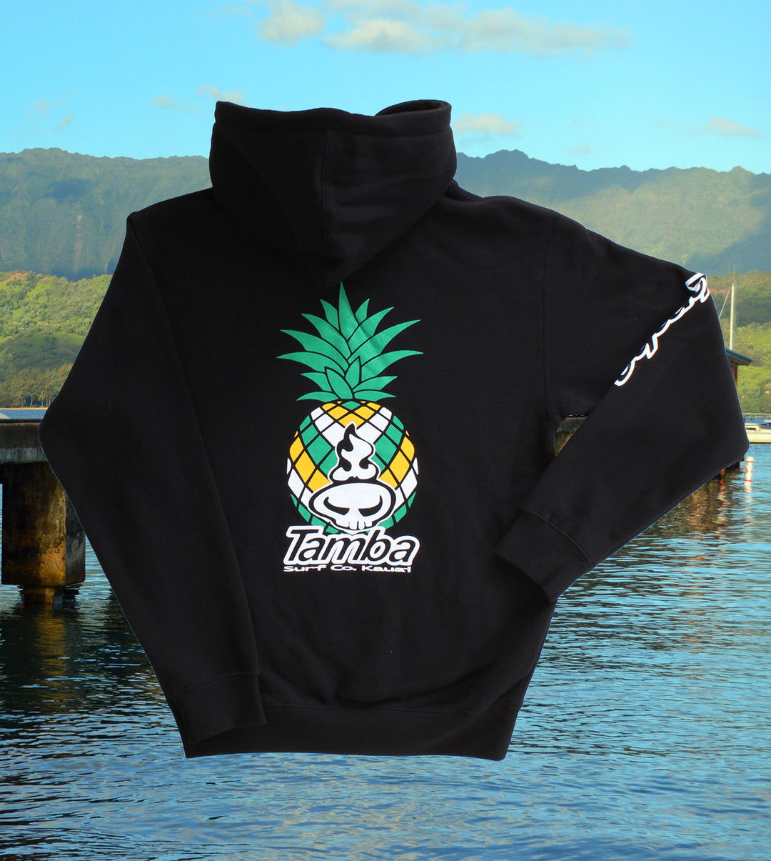 Pineapple Spirit Pullover Hoodie - Black