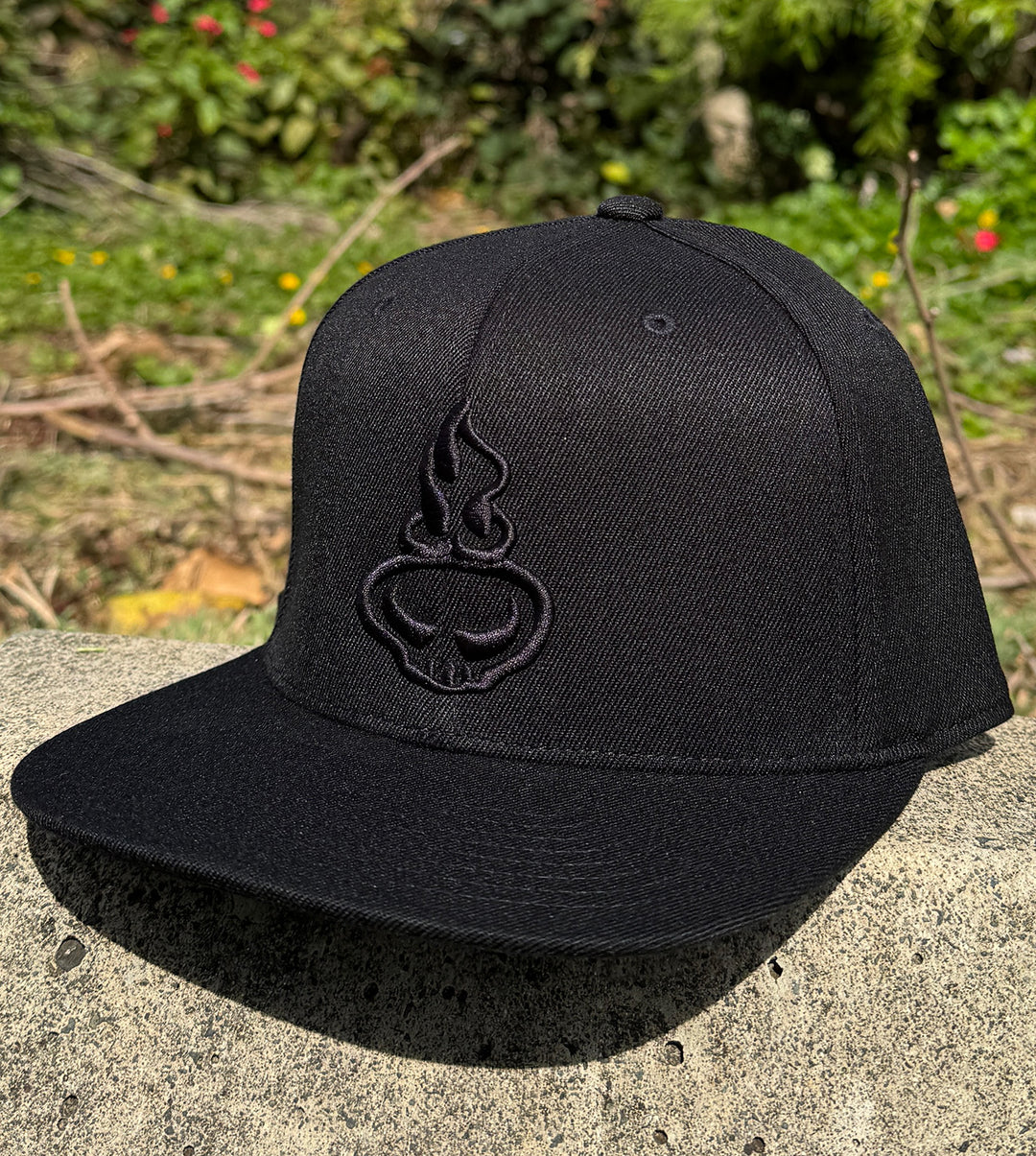 Resolve 3D Snapback Hat - Black/Black