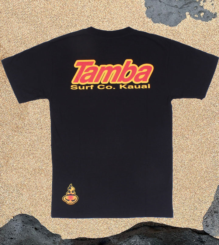 Surf Co Kauai Short Sleeve Shirt - Black/Yellow/Red