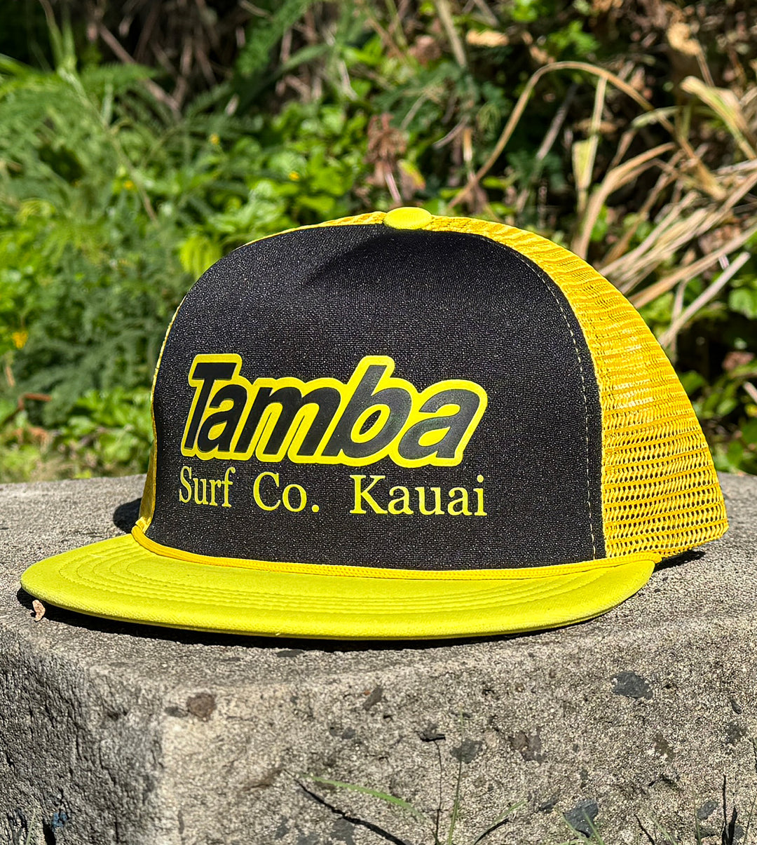 Surf Co Trucker Hat - Black/Yellow