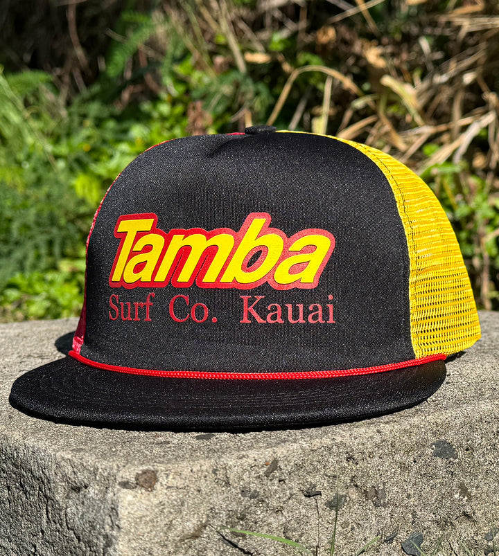 Surf Co Trucker Hat - Classic Red/Yellow