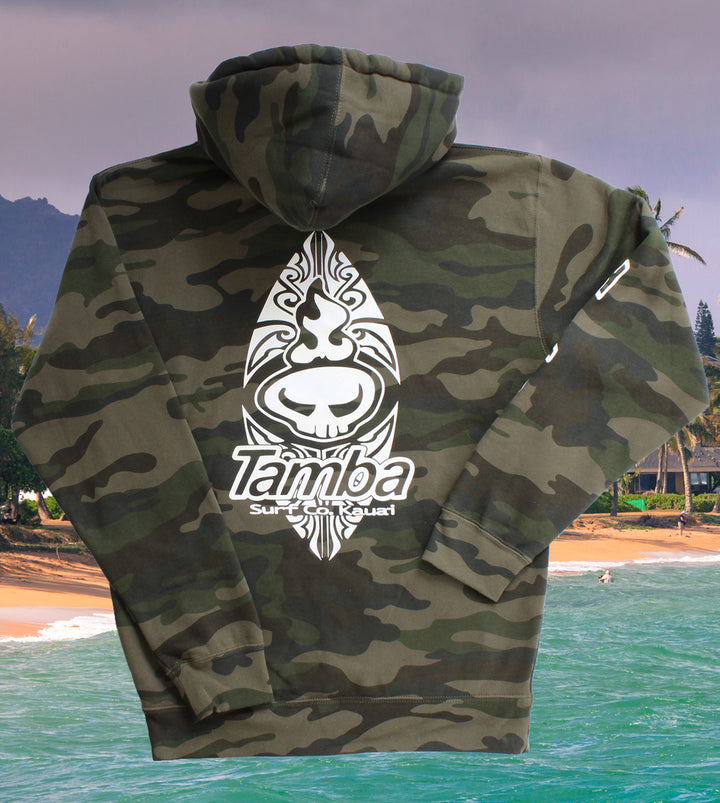 Mauri Surf Pullover Hoodie - Forest Camo