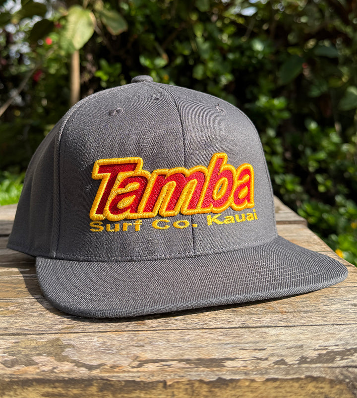 Surf Co 3D Premium Snapback Hat - Dark Grey