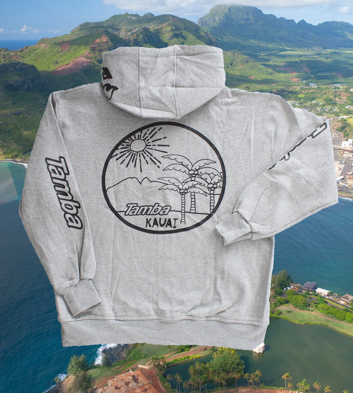 Round Sunrise Zip-Up Hoodie - Misty