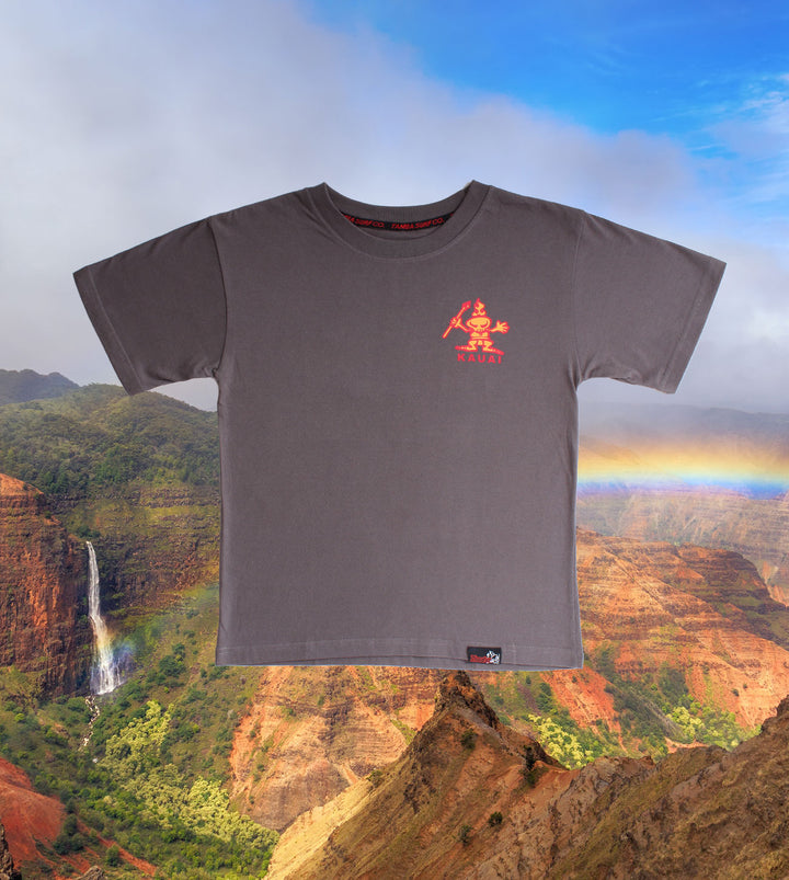 Kauai Warrior YOUTH Short Sleeve Shirt - Grey