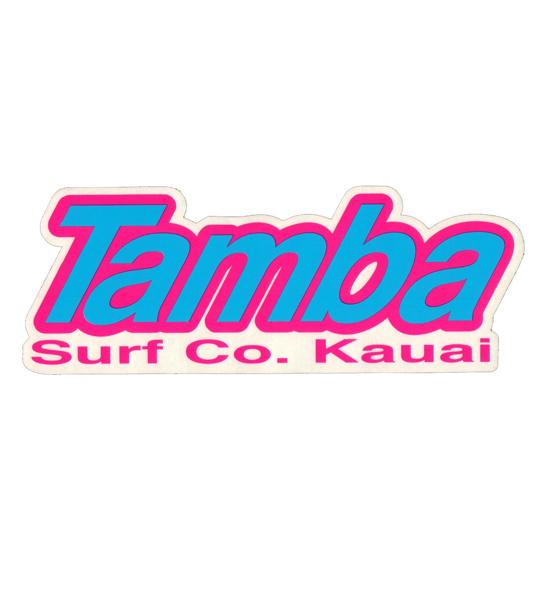 Tamba Sticker: Tamba Surf Co Kauai 8"x3"