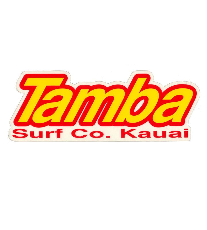 Tamba Sticker: Tamba Surf Co Kauai 8"x3"