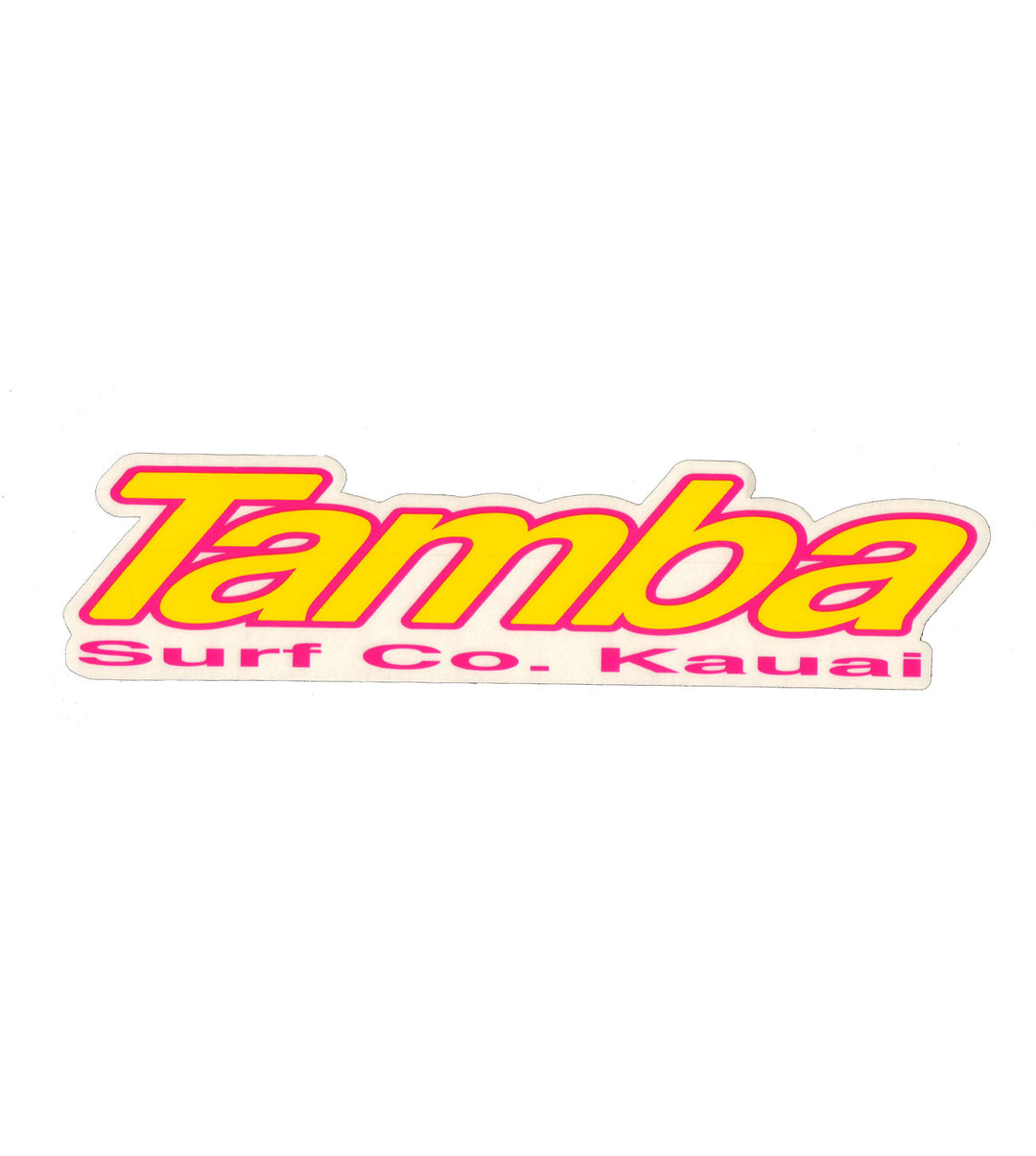 Tamba Sticker: Tamba Surf Co Kauai Thinline 8.125"x2"