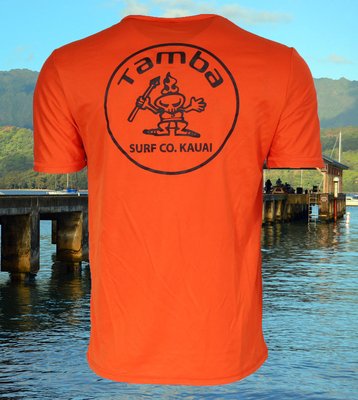 Stamp UV Short Sleeve Shirt - Orange