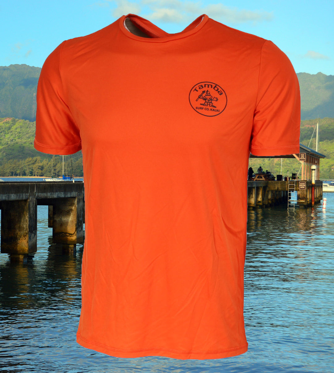 Stamp UV Short Sleeve Shirt - Orange