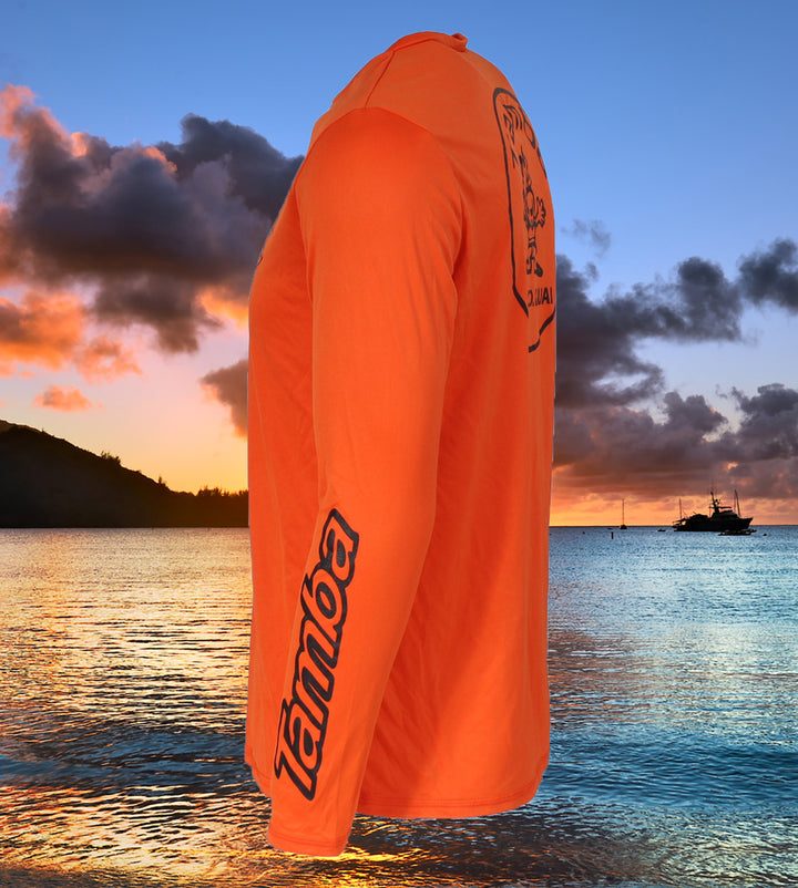 Stamp UV Long Sleeve Shirt - Orange