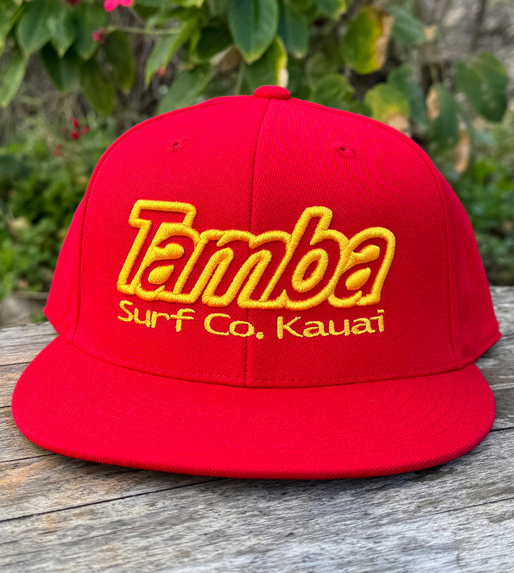 Classic Surf Co 3D Premium Fitted - Red/Yellow- SM