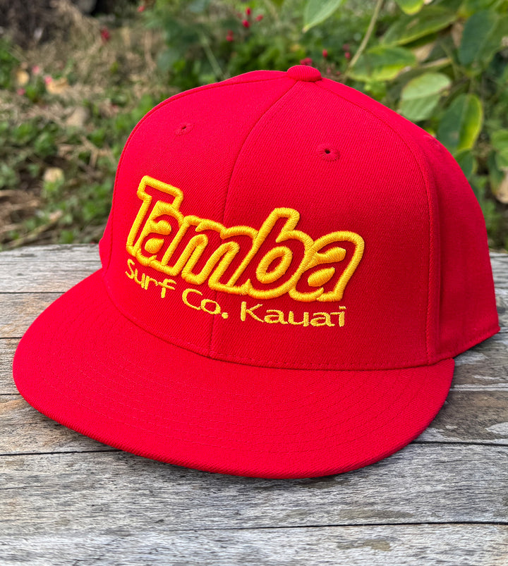 Classic Surf Co 3D Premium Fitted - Red/Yellow- SM