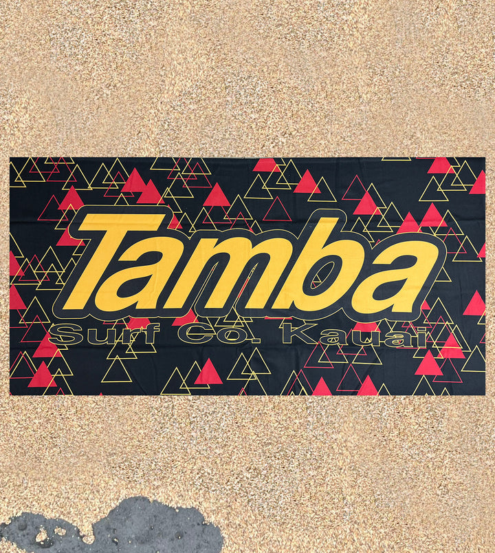 Tamba Surf Co Towel - Red Pyramids