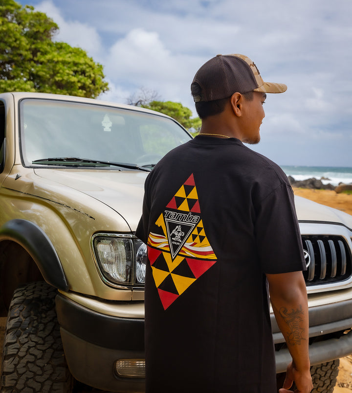 Diamonds Forever Short Sleeve Shirt - Black/Red