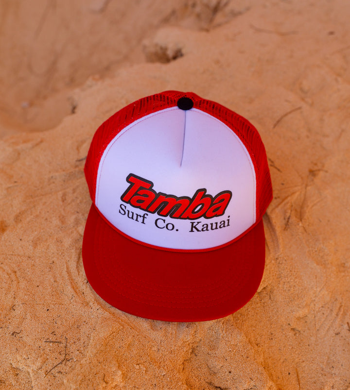 Surf Co Trucker Hat - Red/White/Red