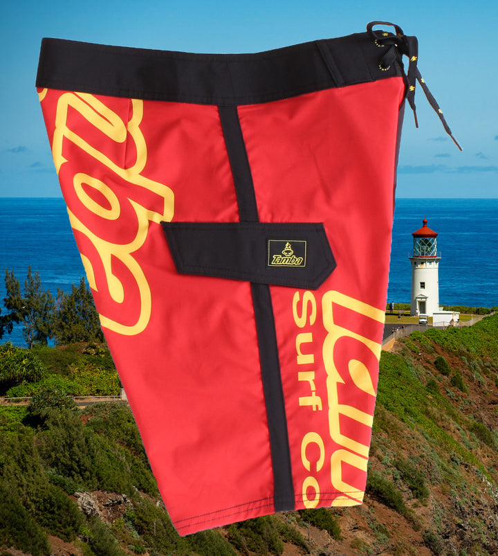 Slice Board Shorts - Red/Black