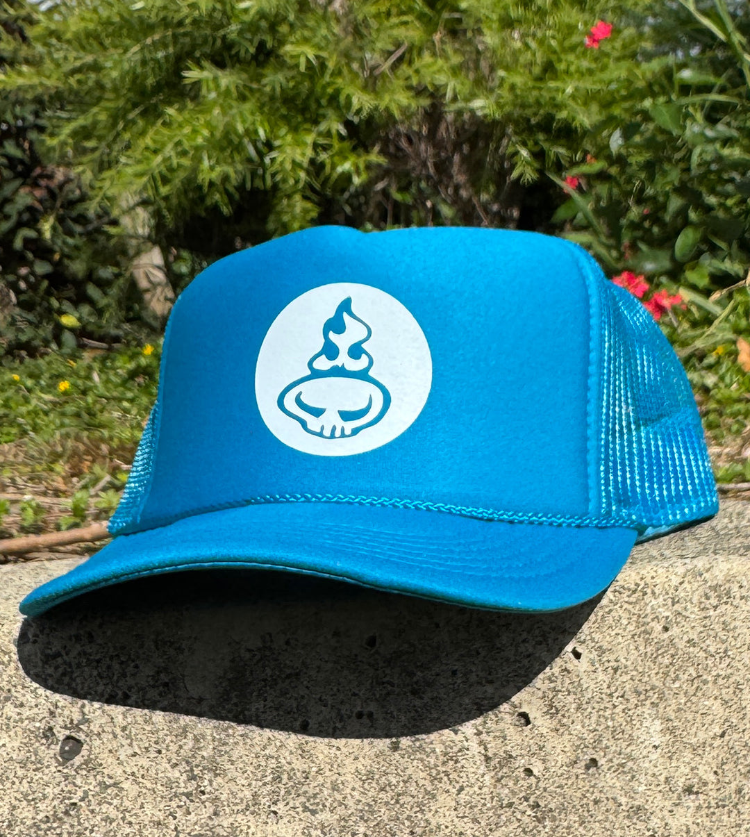 Resolve Trucker Hat - Turquoise/White