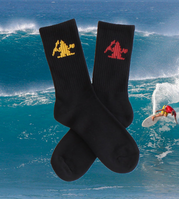 Warrior Socks - Black/Yellow/Red